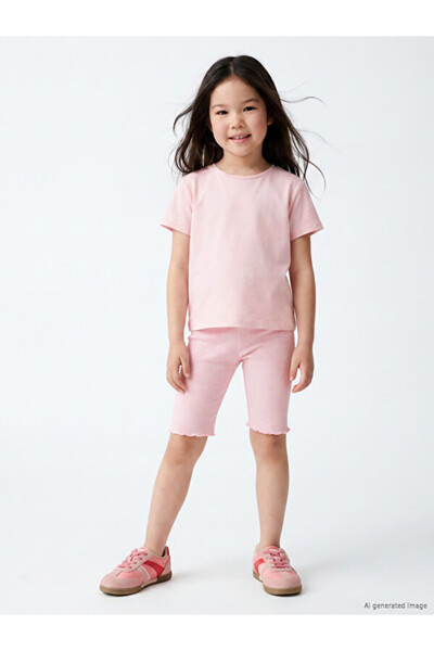 LC Waikiki Esvab • Modern & Distinctive Corded Fabric Girls' Short Leggings