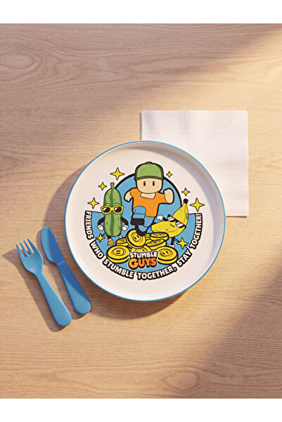 LC Waikiki Esvab • Modern & Distinctive Stumble Guys Printed Ceramic Cake Plate