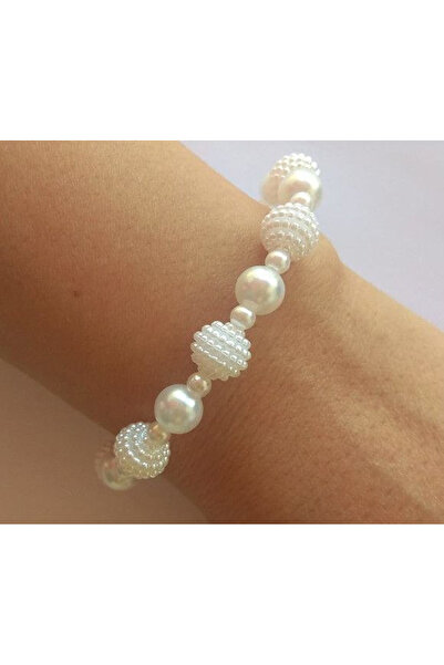 Shiklik White Color Pearl Women's Bracelet