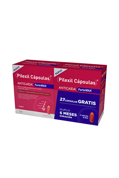 Pilexil FORTE MAX capsule anti-căderea părului, pachet 2 x 90 unități