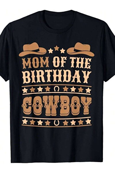 25W Western Cowboy Birthday Graphic T-Shirt Men Cool Gift For Him 1pc