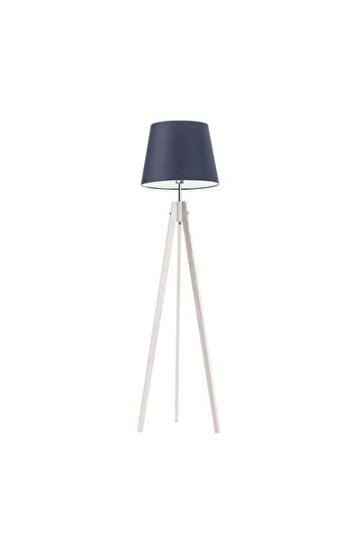 OEM Lampadar din lemn ARUBA, scandinav, alb/ albastru marin