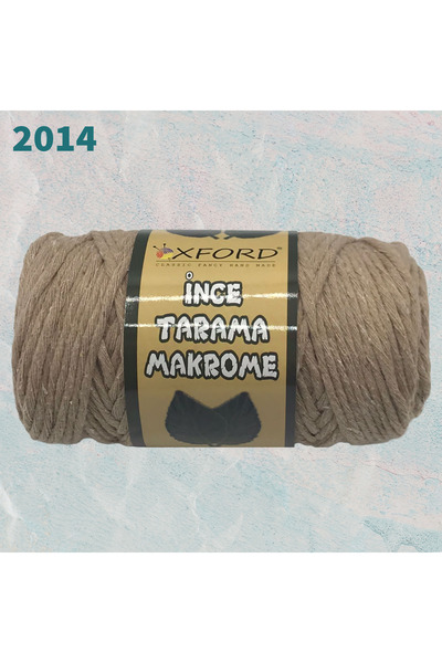 Oxford İplik Tarama Macrame 3 mm - 2014 Dark Chickpea