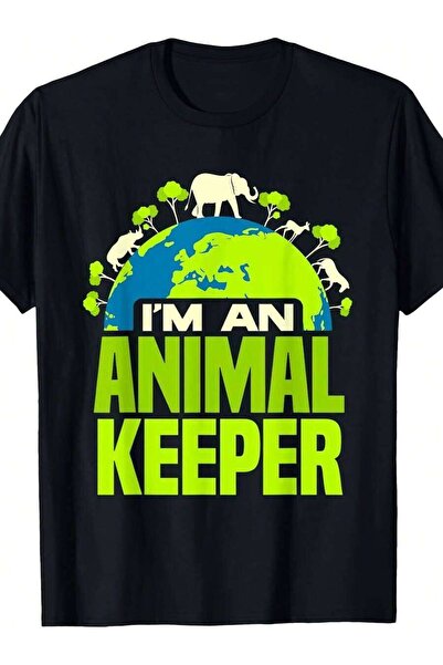 25W Graphic Animal Lover Zoo Keeper T-Shirt For Men Funny Novelty 1pc
