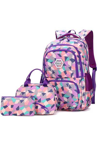 AUTOYSUR School Backpack for Girls, Teenage Laptop Bags Backpack and Lunch-Ba...