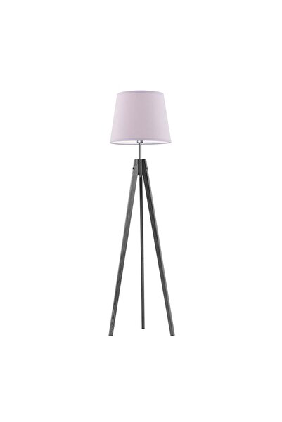 OEM Lampadar din lemn ARUBA, stil nordic, gri frasin/ mov deschis