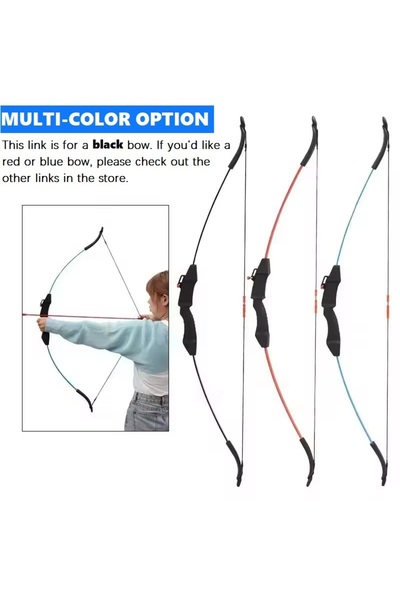 Snooe Bow and Arrow Set, Beginner Practice Bow with 6 Arrows 5 Papers 1 Pin S...