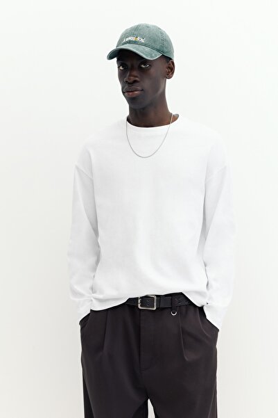 Pull & Bear Ağır kumaş dokulu relaxed tişört