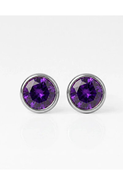 nina Cerrahi Çelik Birthstone Küpe | 316L Paslanmaz Çelik Steril Taşlı Hipoal...