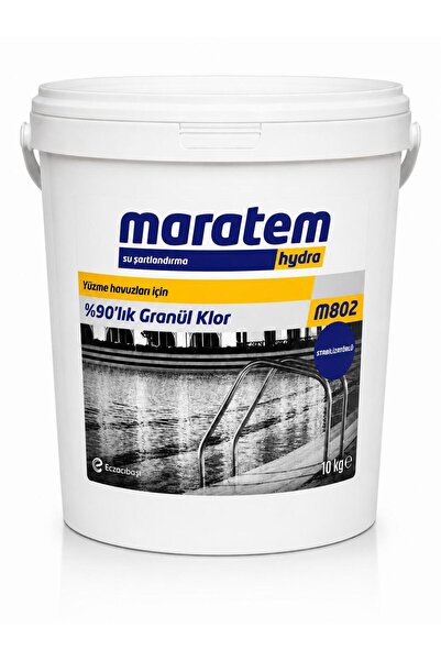 Maratem - M802 Yavaş Çözünen Stabilizatörlü %90'lık Granül (Toz) Klor - 10 Kg