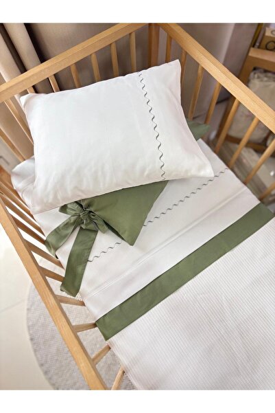 GAYE EV TEKSTİLİ Cotton Satin Baby Pique Set Pique Embroidered Cotton