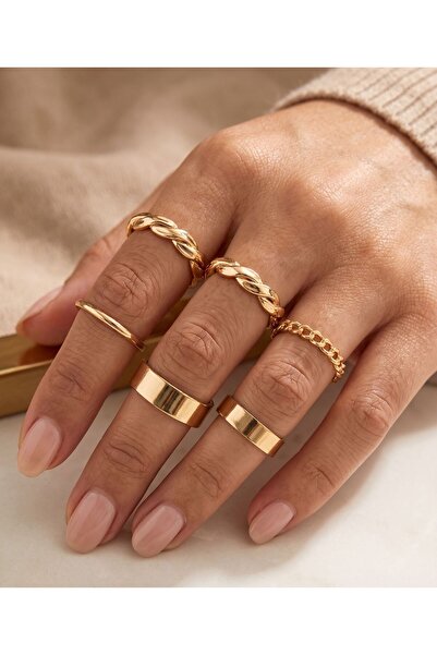 Ervalina 6-Piece Twist Ring Set