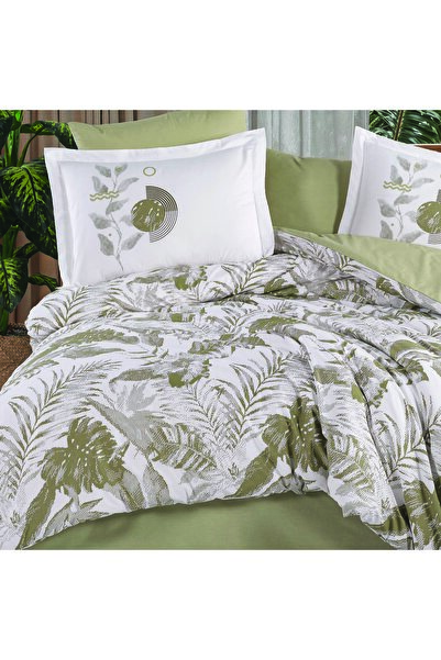 Hobby home collection Tifanny Green - Poplin Double Duvet Cover Set