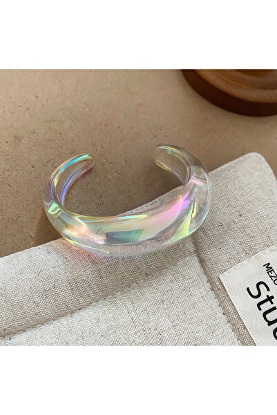 Choice7 Style7 Fantasy Acrylic Geometric Irregular Open Bracelet for Women Ch...