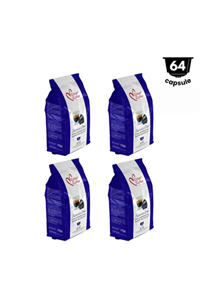 Italian Coffee 64 capsule Espresso Decaffeinato, 4×16 Capsule, Compatibil Nes...