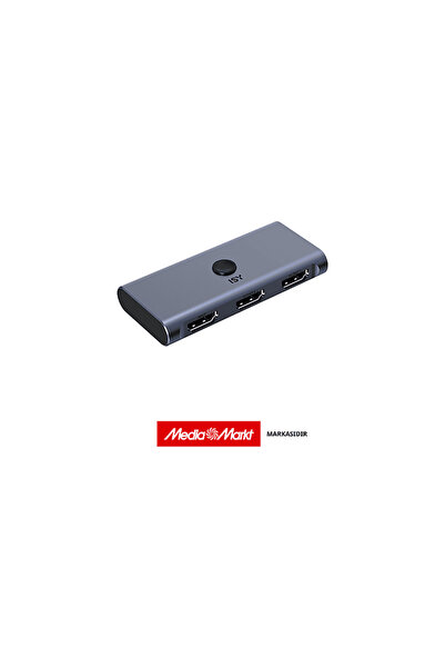 Isy IHD-0200 2-in-1 HDMI Switcher 4K 60Hz Gümüş