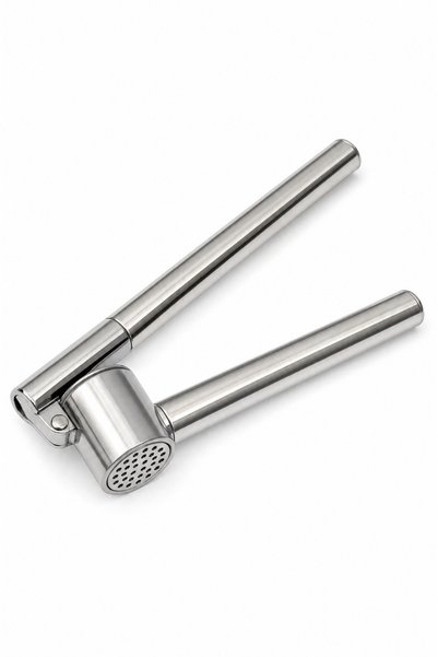 Countra 5-Piece Stainless Steel Kitchen Utensil Set – Grater, Flour Sifter, Garlic Press, and 2-Piece Whisk Set