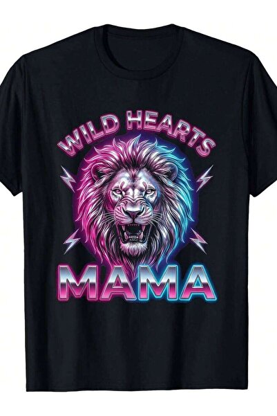 Generic تي شيرت بتصميم جرافيك من Wild Hearts Mama Boy Mom