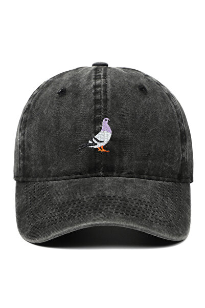 Choice1 black Baseball cap suitable for all seasons, pigeon embroidery patter...