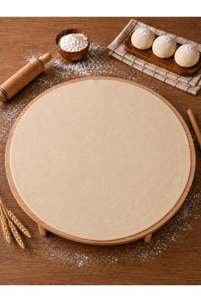 ERÇELİK TİCARET Çam Ayaklı Hamur Tahtası 80 cm Ahşap Hamur Açma Sofrası Yufka...