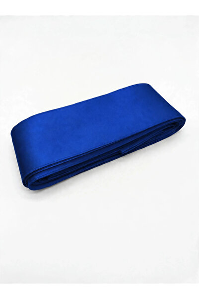 Ak Tuhafiye Saks Blue Satin Ribbon 6 cm 10 Meters, Bundle-Decoration-Decor- D...
