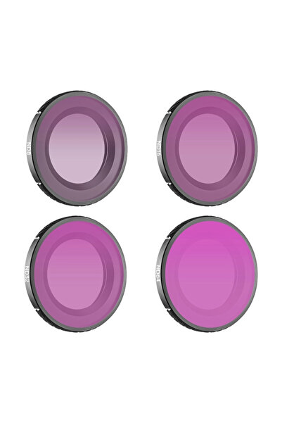 SunnyLife Set de filtre ND din 4 piese ND8/16/32/64 pentru DJI Osmo Nano, Negru