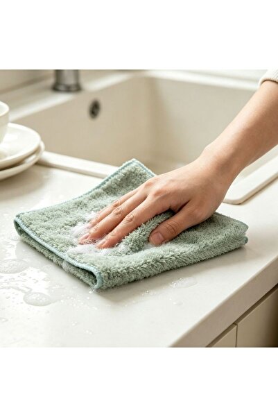 Kmt Style Microfiber kitchen cleaning cloth with high and low pile 30×30 cm, ...