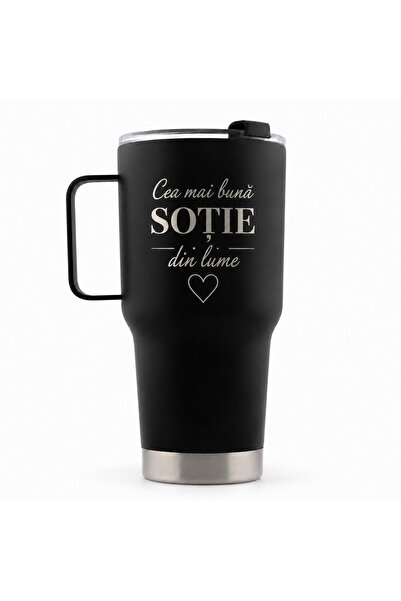 Generic Brand Termos Personalizat Cea Mai Buna Sotie Din Lume 850 ml, Inox Ne...