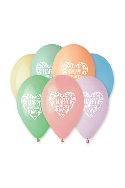 Generic Brand 13" Μπαλόνι τυπωμένο Happy Mother's Day (25τεμ)