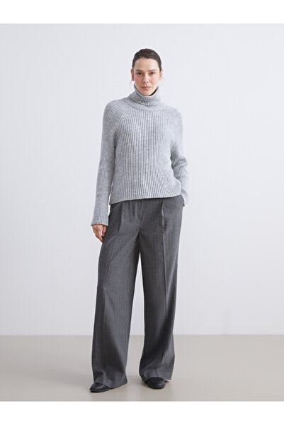 LC Waikiki Pantaloni de damă cu dungi și croială largă