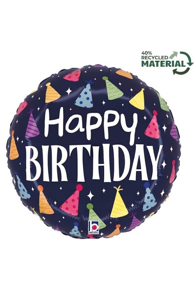 Generic Brand 18'' Navy Μπαλόνι Birthday Hats