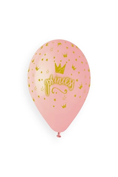 Generic Brand 13" Μπαλόνια τυπωμένα Princess ροζ (25 τεμ)