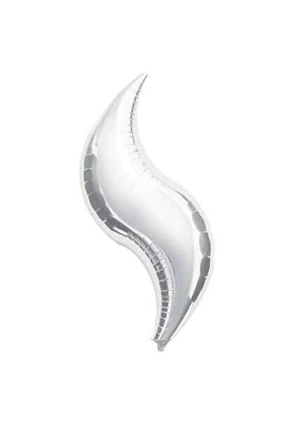Generic Brand 24'' Μπαλόνι Ασημί Swirling S