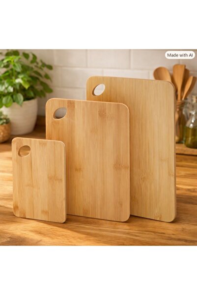 Elis Concept 3-Piece Bamboo Cutting Board 22.5*14-30*21-35*24 cm