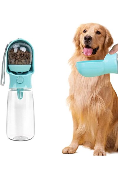 STARSTAR Pet water bottle, blue, with filter.