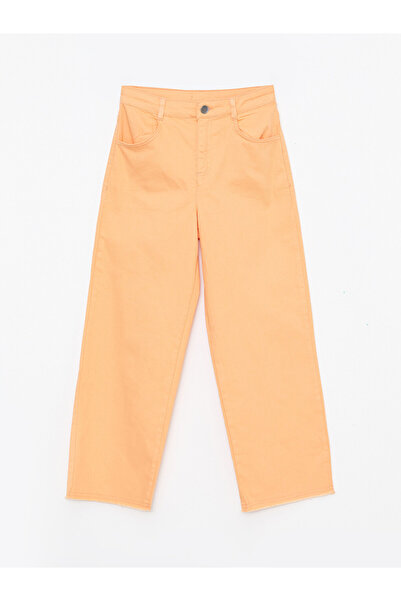 LC Waikiki Basic Bell-Bottoms Gabardine Girl Trousers