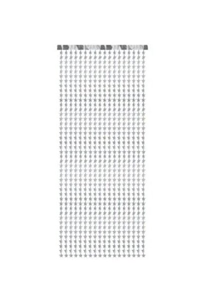 Generic Brand Διακοσμητική Κουρτίνα με ασημί Αστέρια (245x100cm)