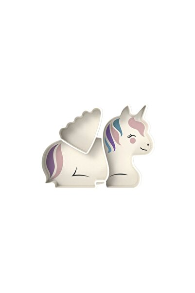 Melii FARFURIE COMPARTIMENTATA DIN SILICON CU VENTUZA LUXE UNICORN
