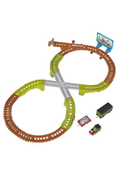 mattel THOMAS SET DE JOACA TRENULET CU CIRCUIT SI ACCESORII WHIFFS RECYCLING RUN
