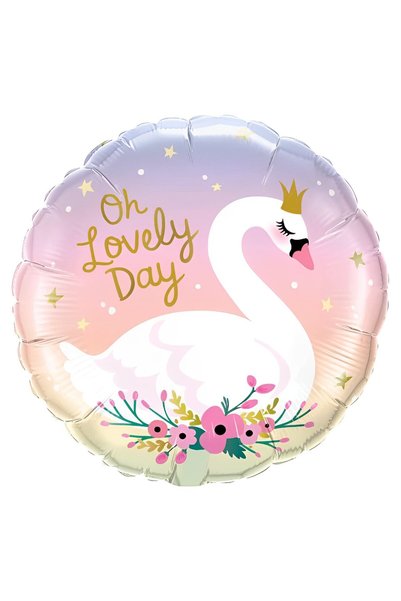 Generic Brand 18″ Μπαλόνι Κύκνος Oh Lovely Day