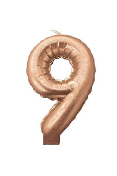 Generic Brand Κεράκι Rosegold Αριθμός 9