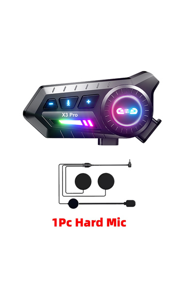 Choice 1PC Hard Mic X3 Pro Motorcycle Helmet Bluetooth Headset 2-Riders Inter...