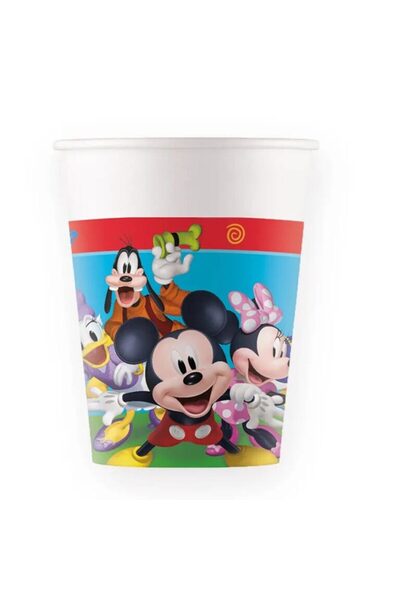 Generic Brand Ποτήρια χάρτινα Mickey Rock the House (8 τεμ)