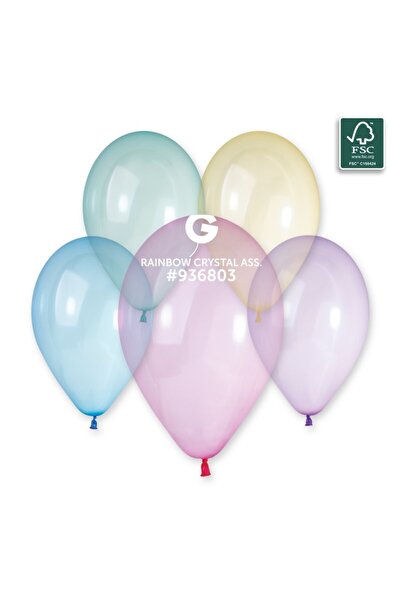Generic Brand Crystal Ουράνιο Τόξο λάτεξ μπαλόνι - 13"/33cm