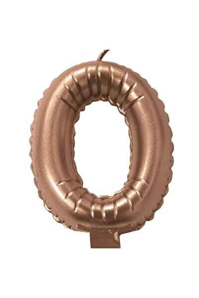 Generic Brand Κεράκι Rosegold Αριθμός 0
