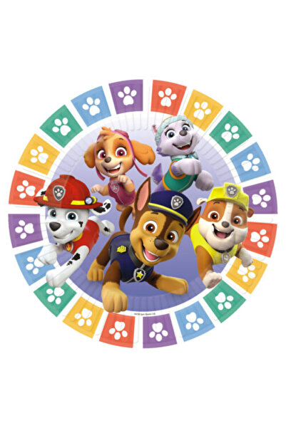 Generic Brand Πιάτα φαγητού Paw Patrol πατουσάκια (8 τεμ)