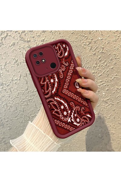 CHICASELUX Redmi 10C Compatible Retro Carpet Collage Aesthetic Printed Shock-...