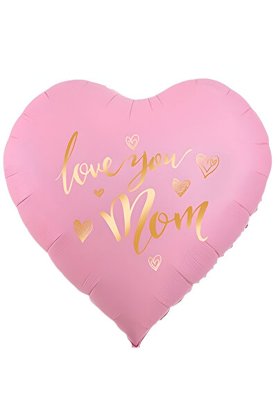 Generic Brand Γίγας Μπαλόνι ροζ Καρδιά - Love You Mom (160cm)