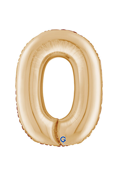 Generic Brand 26" Μπαλόνια Αριθμοί - Λευκό Χρυσό