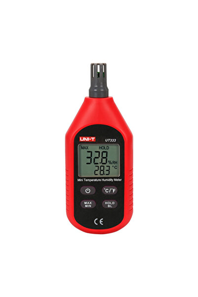 unı-t Termometru și Higrometru Digital UT333, LCD, Iluminat de fundal, Negru/...